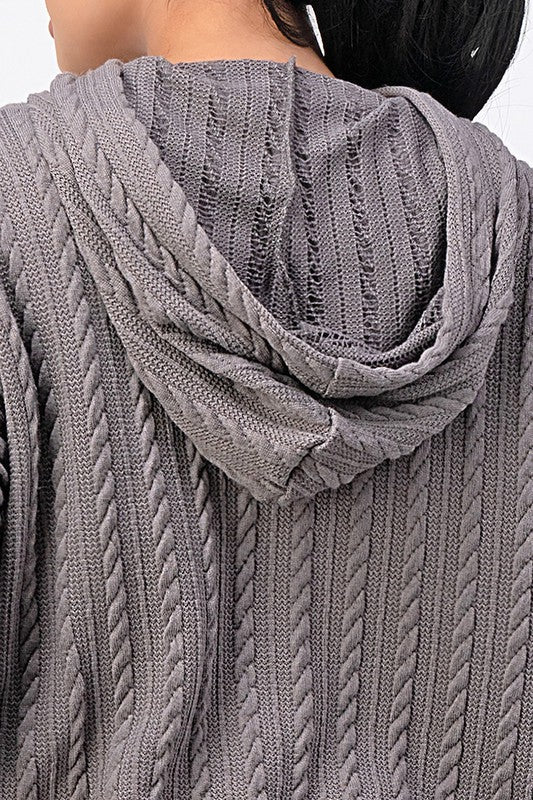 Cable Knit Short Set
