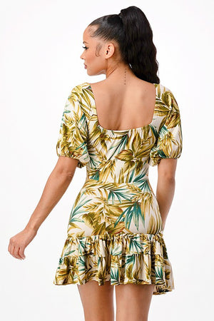 Tropical Sweetheart Mini Dress